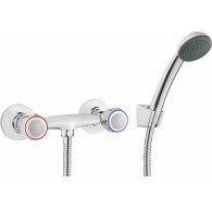 Wall-mounted shower faucet with shower set