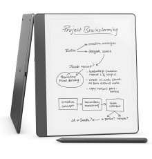 Ebook New Kindle Scribe - 2024 release 10.2” glare-free 32 GB Wi-Fi (Without Lockscreen Ads) with Premium Pen Tungsten