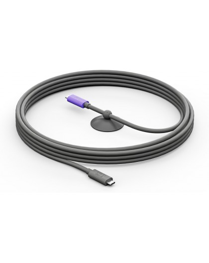 Logitech 952-000195 USB cable USB 3.2 Gen 2 (3.1 Gen 2) 5 m USB C Graphite, Violet