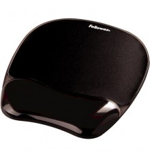 Fellowes CRYSTAL mouse and wrist pad gel, black