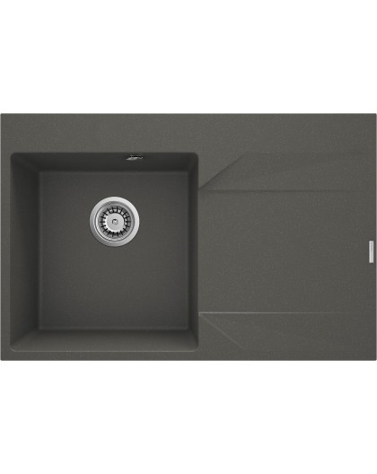 Granite single-bowl sink with drainer - right