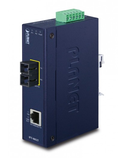 PLANET IFT-802T network media converter 200 Mbit/s 1310 nm Blue