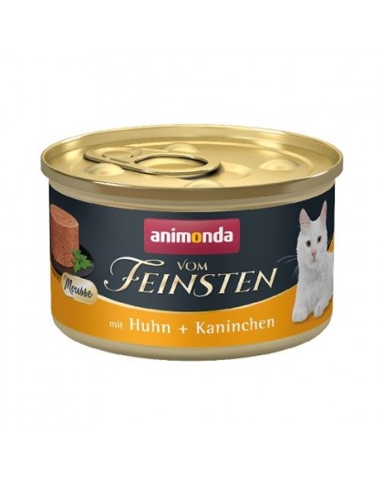 ANIMONDA Vom Feinsten Mousse Chicken and rabbit - wet cat food - 85g