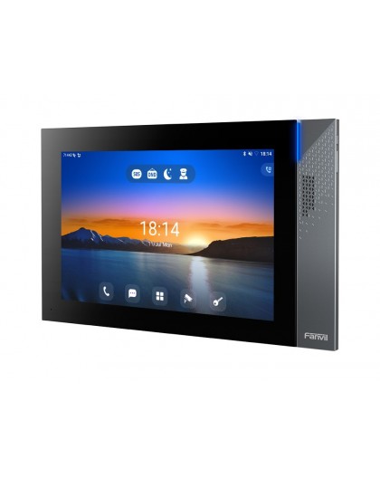 Fanvil i57A video intercom system 25.6 cm (10.1") Stainless steel, Black