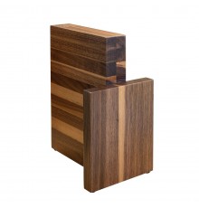 Magnetic block for 6 knives made of Artelegno walnut wood