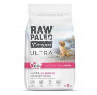 RAW PALEO Ultra Sink Pork keskmistele ja suurtele kutsikatele - kuiv koeratoit - 2kg