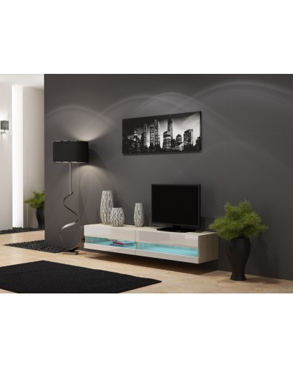Cama TV stand VIGO NEW 30/180/40 sonoma/white gloss