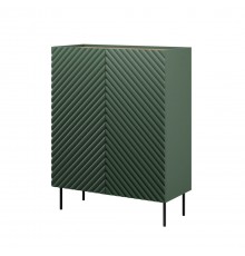 Bookcase 2D2SZ ONDA 98x45xH127 green)