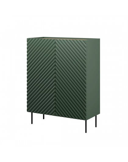 Bookcase 2D2SZ ONDA 98x45xH127 green)