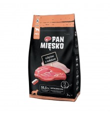 PAN MIĘSKO Veal with turkey XL - dry dog food - 3kg