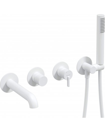 Concealed 4-hole bathtub mixer