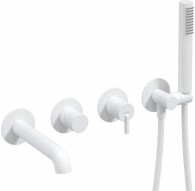 Concealed 4-hole bathtub mixer