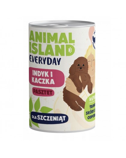 ANIMAL ISLAND Everyday Puppy Turkey and duck - wet dog food - 400g