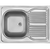 Steel sink 1-bowl with drainer - overlay ZM6_0110