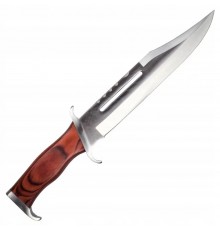 Cinema Classic CC-H3 Rambo III knife with leather sheath, 425 mm