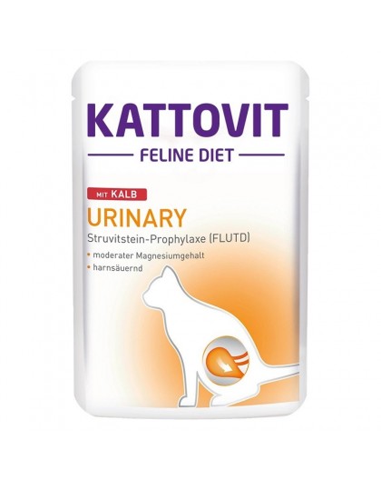 KATTOVIT Кошачий рацион Мочевыводящие пути с телятиной - влажный корм для кошек - 85г