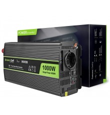 Green Cell INV09 power adapter/inverter Auto 1000 W Black