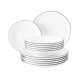 Seltmann Weiden Lido Round Porcelain White 12 pc(s)