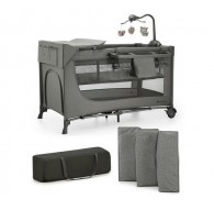 KinderKraft travel cot JOY 2 DARK GREY