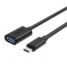UNITEK Y-C476BK USB cable USB 3.2 Gen 1 (3.1 Gen 1) 0.2 m USB C USB A Black