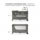 KinderKraft travel cot JOY 2 DARK GREY