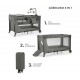 KinderKraft travel cot JOY 2 DARK GREY