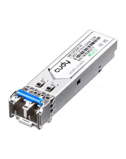 Cudy SM100GSA-20 network transceiver module Fiber optic 1250 Mbit/s SFP 1310 nm