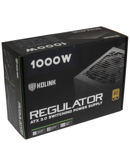 Kolink Regulator 80 PLUS Gold PSU, ATX 3.0, PCIe 5.0, modular - 1000 Watts