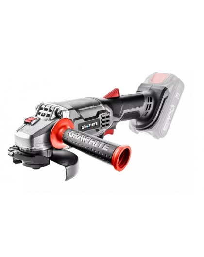 Graphite Energy+ 18V Li-Ion brushless cordless angle grinder 115 mm blade without battery