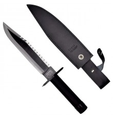 Cinema Classic Rambo I Large knife with leather scabbard CC-H1 360 mm Black