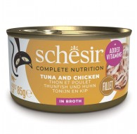 SCHESIR in cooking water Tuna with chicken and rice - wet cat food - 85 g