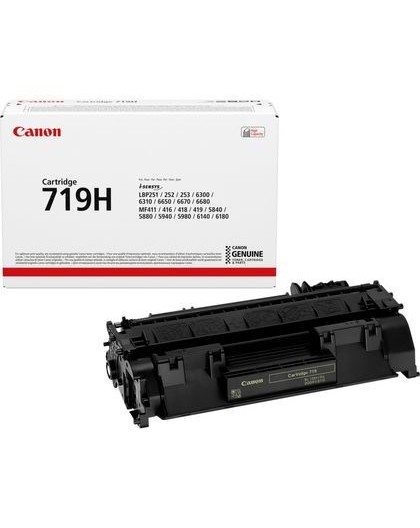 Картридж тонера Canon 719H 1 шт. Оригинальный черный