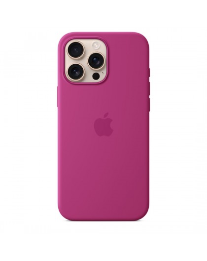 Apple iPhone 16 Pro Max Silicone Case with MagSafe - Fuchsia