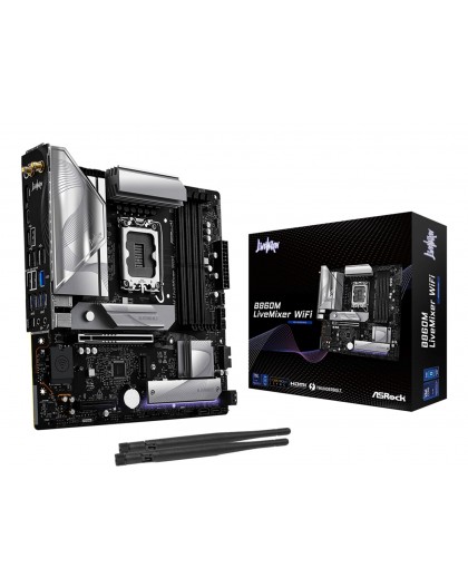 Asrock B860M LiveMixer WiFi Intel B860 LGA 1851 (Socket V1) micro ATX