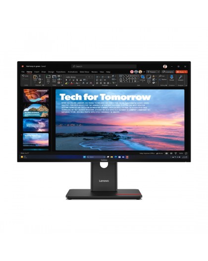 Lenovo ThinkVision T27QD-40 LED display 68.6 cm (27") 2560 x 1440 pixels Wide Quad HD Black