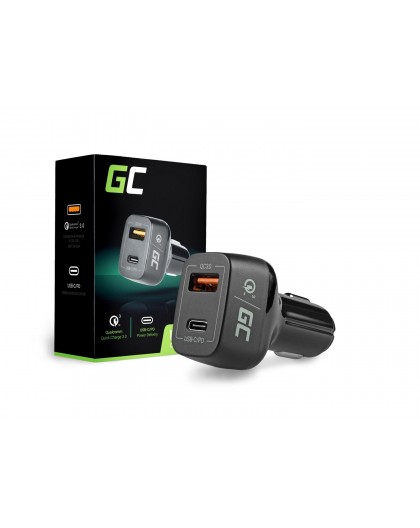 Green Cell CAD33 mobile device charger Black Indoor