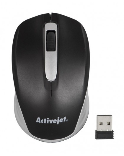 Activejet AMY-313 Mouse wireless USB (optical 1200 DPI black and gray)