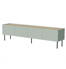 Cama FELLINI TV cabinet 200x40x52 olive + oiled oak top