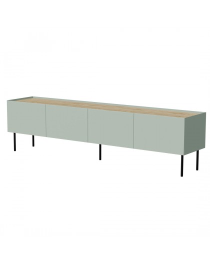 Cama FELLINI TV cabinet 200x40x52 olive + oiled oak top