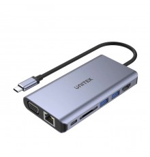 Unitek D1019B USB-C Hub 8W1 USB-C 3.1, PD 100W, D1019B