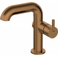 Washbasin mixer with rectangular spout
