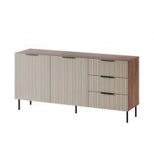 Cama Chest of drawers 1 ALMERA 156x42x75 walnut/cashmere