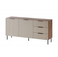 Cama Chest of drawers 1 ALMERA 156x42x75 walnut/cashmere