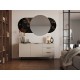 Cama Chest of drawers 1 ALMERA 156x42x75 walnut/cashmere
