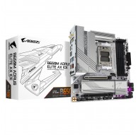 GIGABYTE B650M AORUS ELITE AX ICE Motherboard - AMD Ryzen 9000 Series CPUs, 12+2+2 Phases VRM, up to 8000MHz DDR5 (OC), 1xPCIe 5