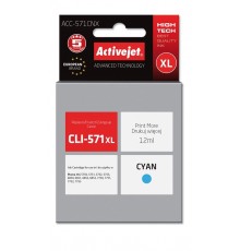 Activejet ACC-571CNX Ink (replacement for Canon CLI-571XLC Supreme 12 ml cyan)