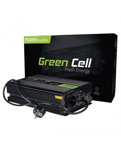 Green Cell INV07 power adapter/inverter Auto 300 W Black