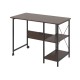 Maclean loft folding desk, dimensions: 107x45x75cm, max - 150 kg, with top, dark walnut color, MC-411 B