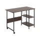 Maclean loft folding desk, dimensions: 107x45x75cm, max - 150 kg, with top, dark walnut color, MC-411 B