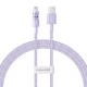 Baseus Gem USB to IP 2.4A fast charging cable 1 m Purple